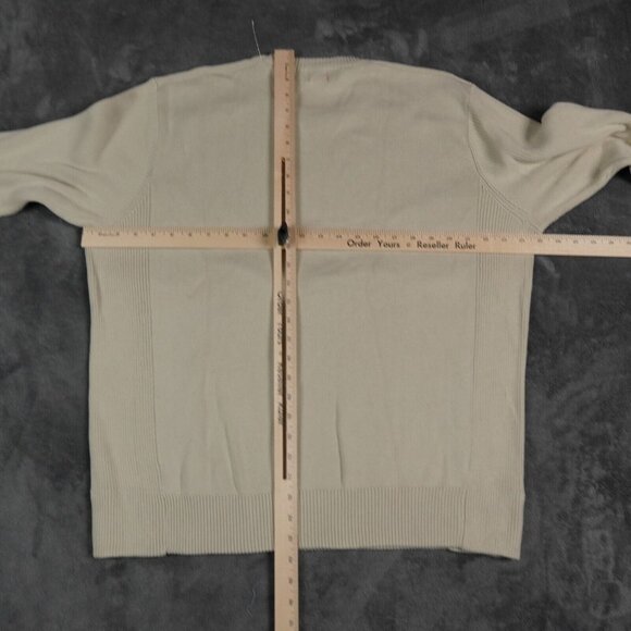 Vintage‎ Levi's Sweater Mens XXL Beige Hong Kong Size Sticker Ribbed Cotton - Picture 10 of 10